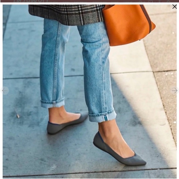 Rothy’s The Point Grey Birdseye Ballet Slip On Flats Size 7 1/2 - Picture 5 of 11